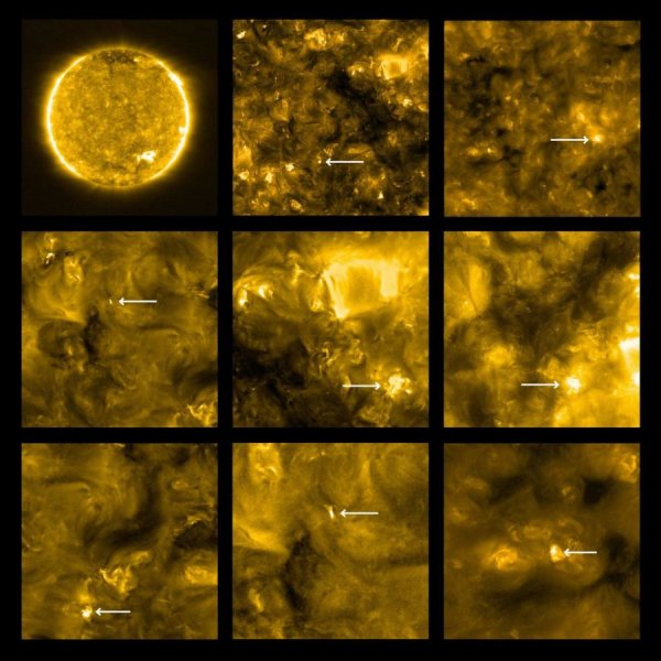 Первые снимки Солнечного Орбитера показывают «костры» на Солнце